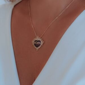 Colar Coração Sagrado Coração de Jesus