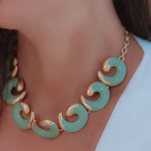 Colar Caracol Vint Turqueza