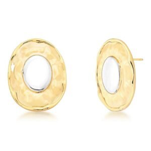 Brinco Médio  Liso Oval