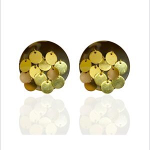 Brinco Marrom com Moedas